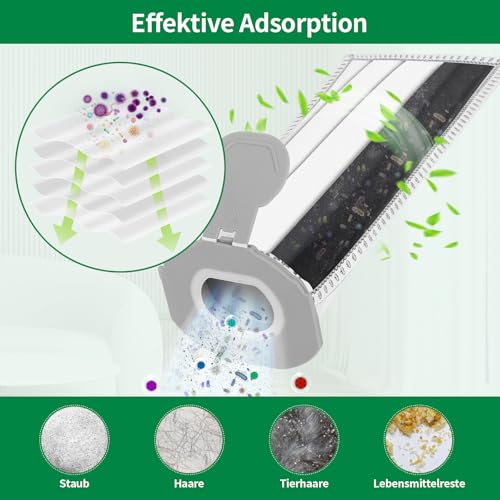 Detalle de Awinker 12 Stück Staubsaugerbeutel und 2 Filter für Vorwerk Kobold VK7 FP7 – Premium Filtertüten & Akku-Beutel