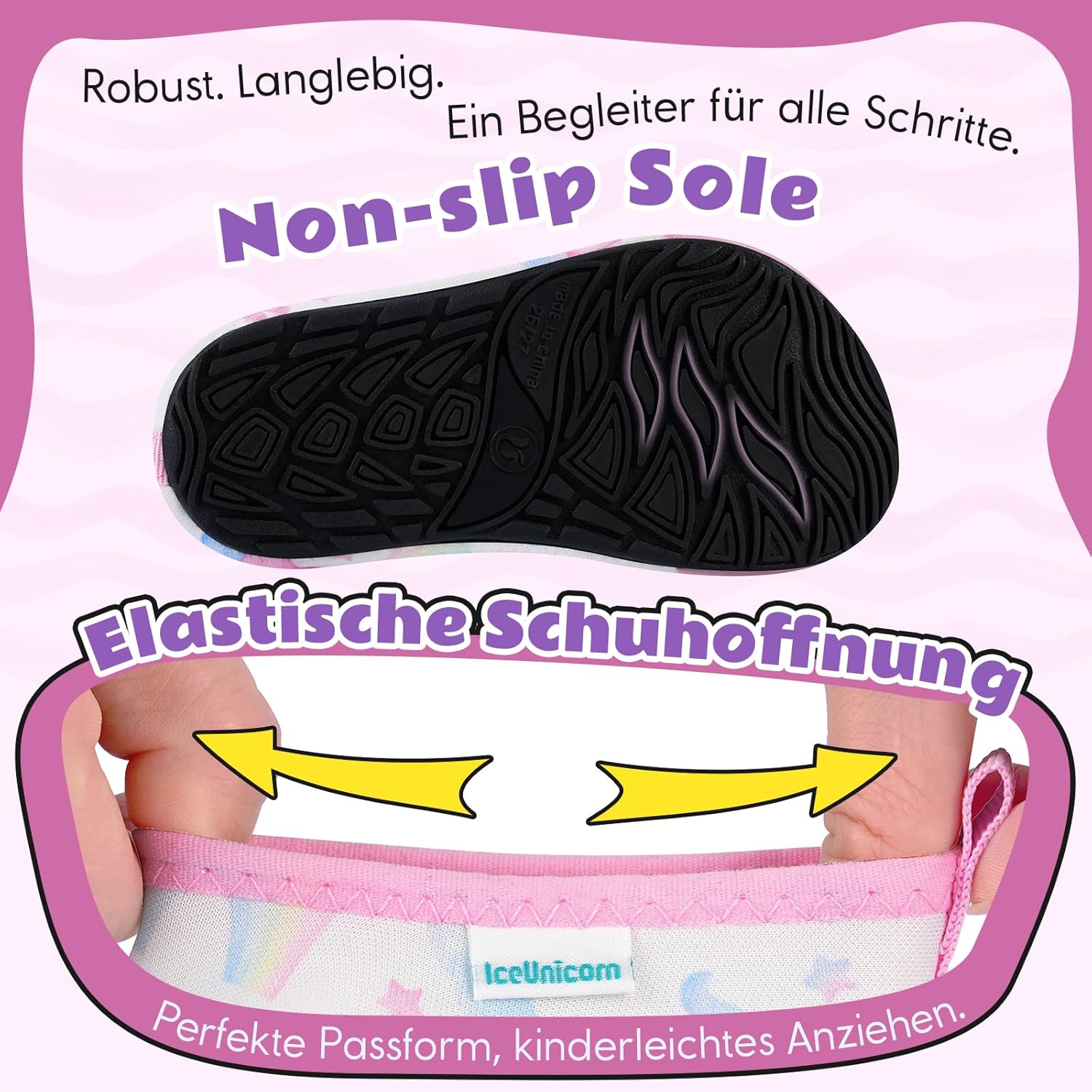 Thumbnail 3 de Kinder Badeschuhe IceUnicorn mit Schnell trocknend