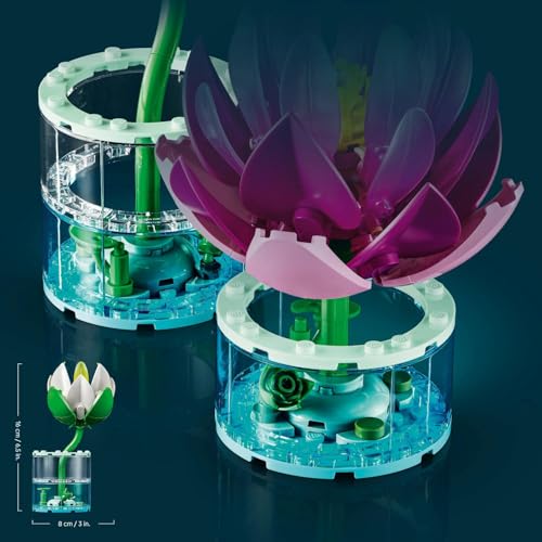 Detalle de LEGO Botanicals Les Nénuphars - Set de Fleurs Artificielles (11511)