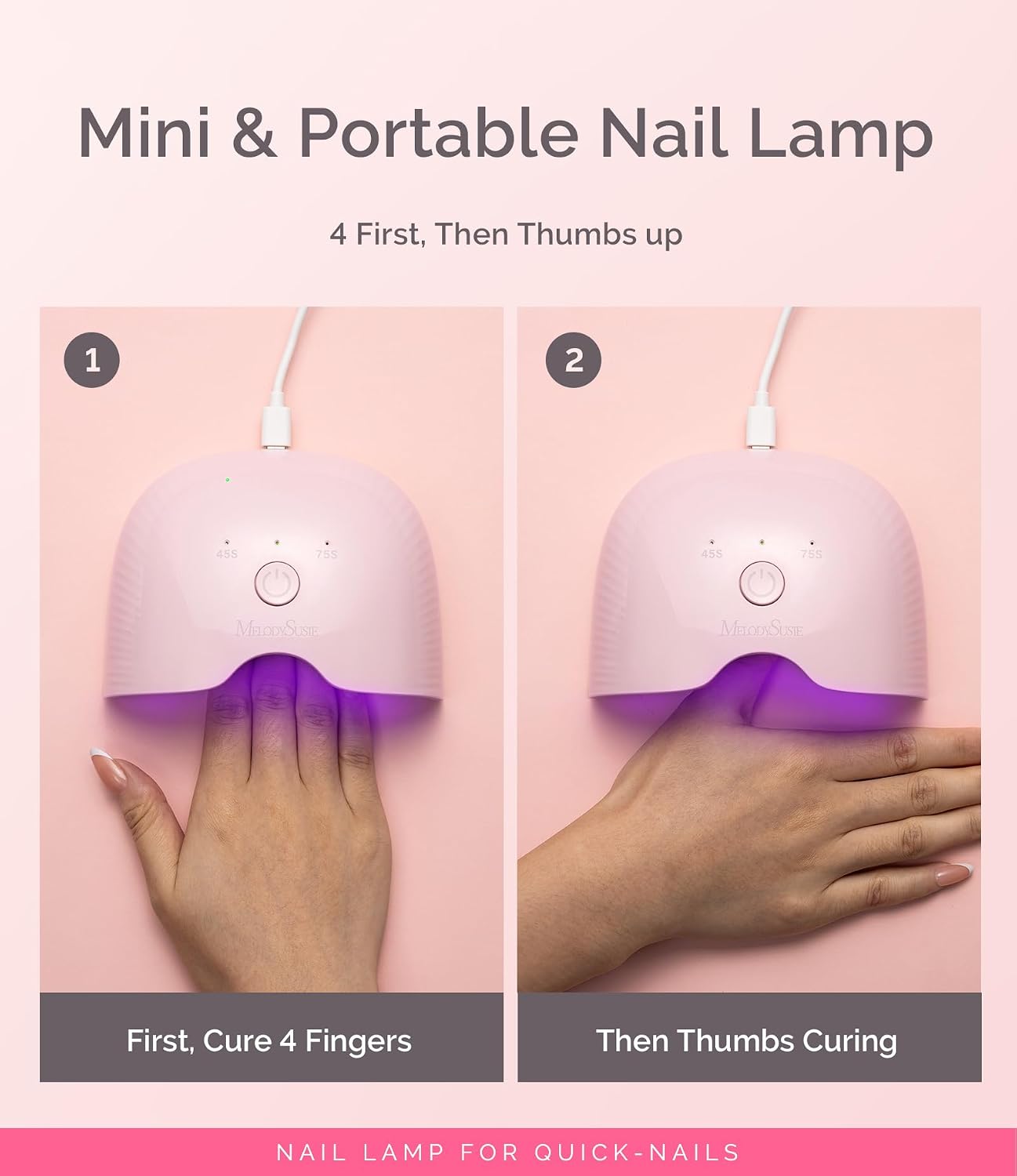Detalle de MelodySusie P-ART06F 6W LED UV Nail Lamp