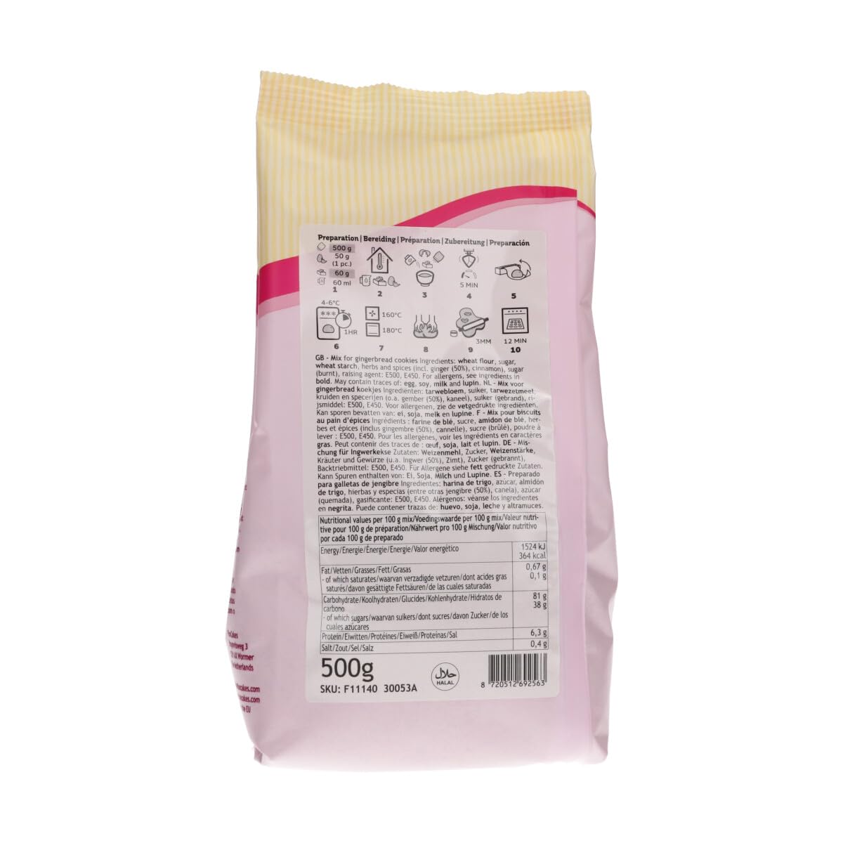 Thumbnail 2 de FunCakes Mix für Lebkuchen (500 g) – für Lebkuchenhaus oder Lebkuchenmann