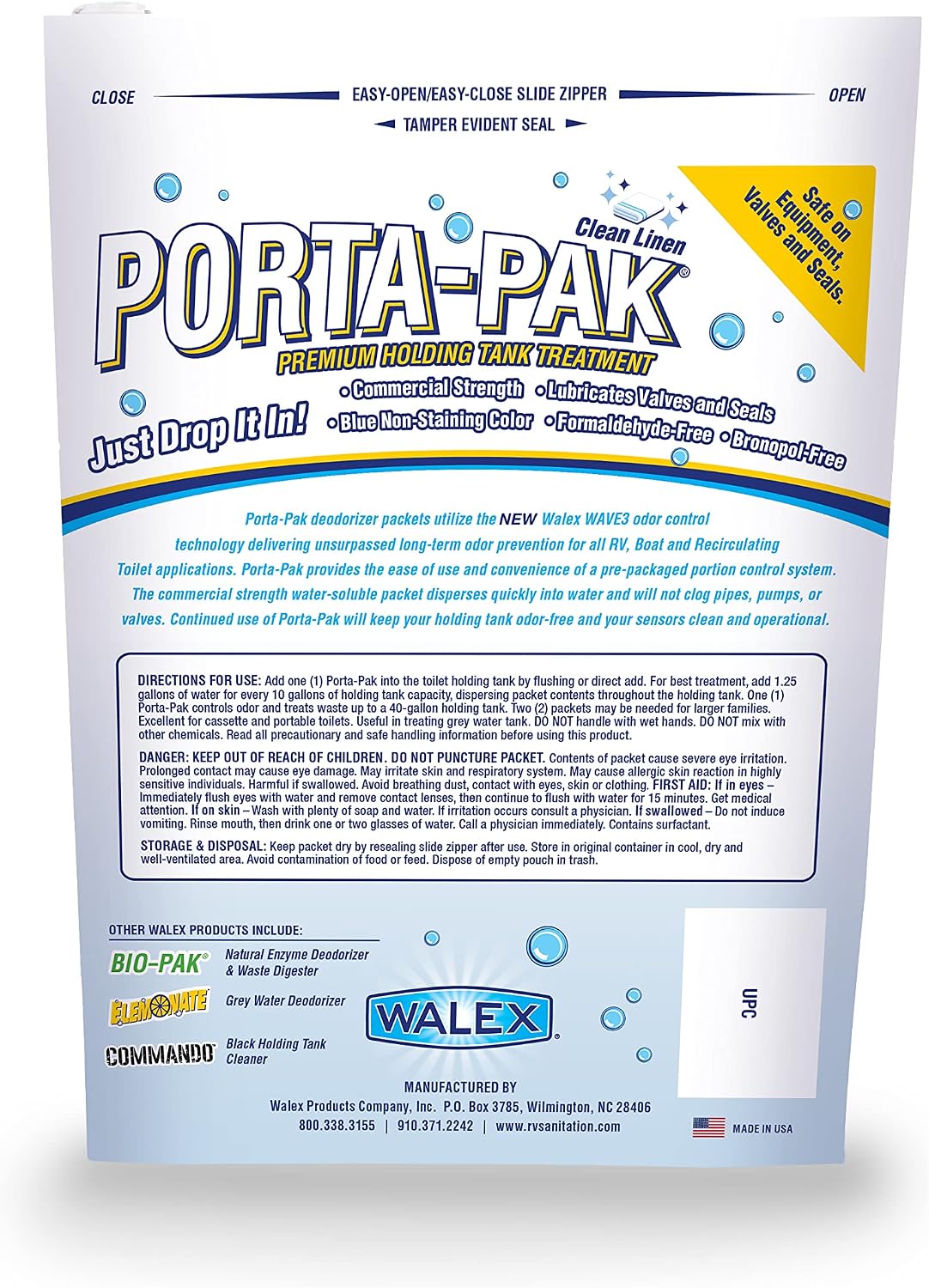 Detalle de Walex holding tank deodorizer pods, 10-pack
