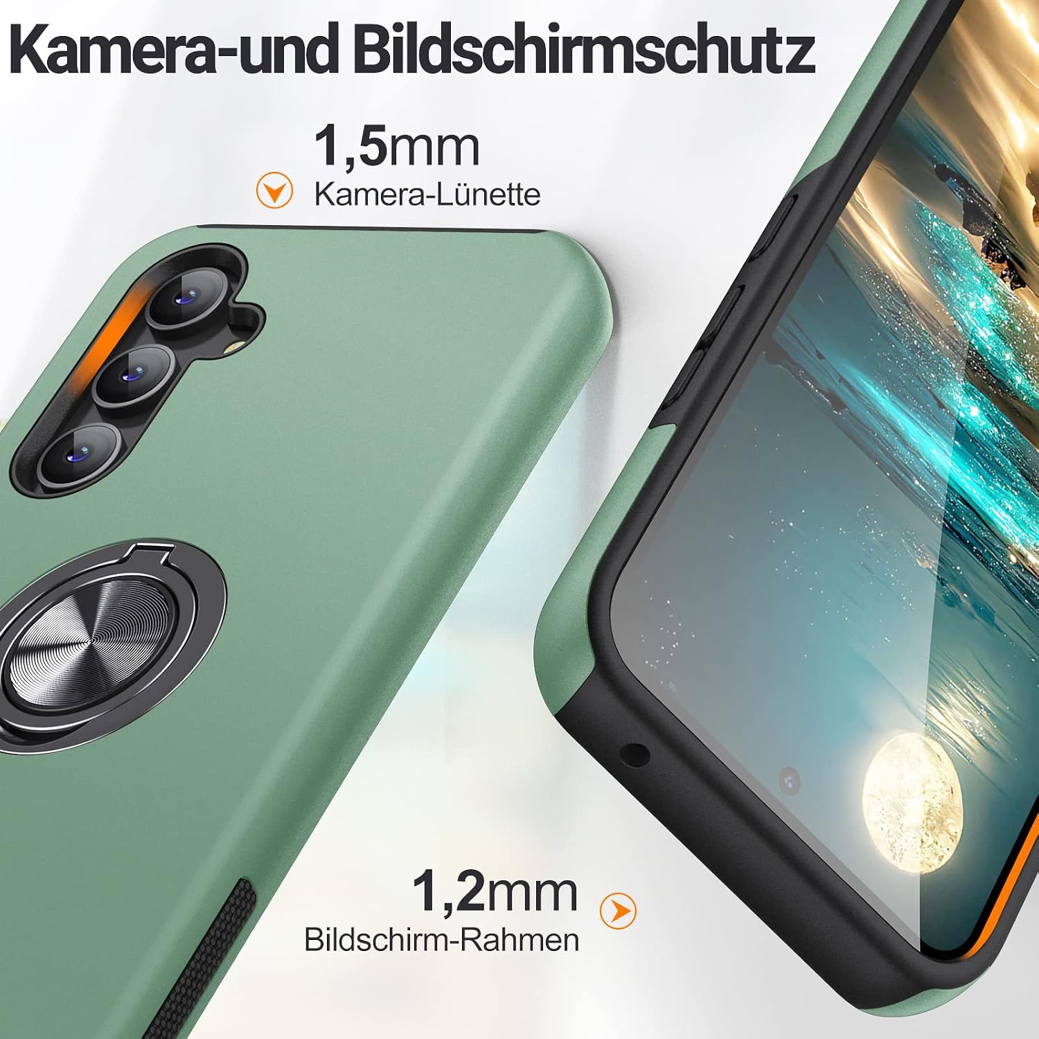 Detalle 2 de KOVASIA Hülle für Samsung Galaxy A54 5G 360° Ständer
