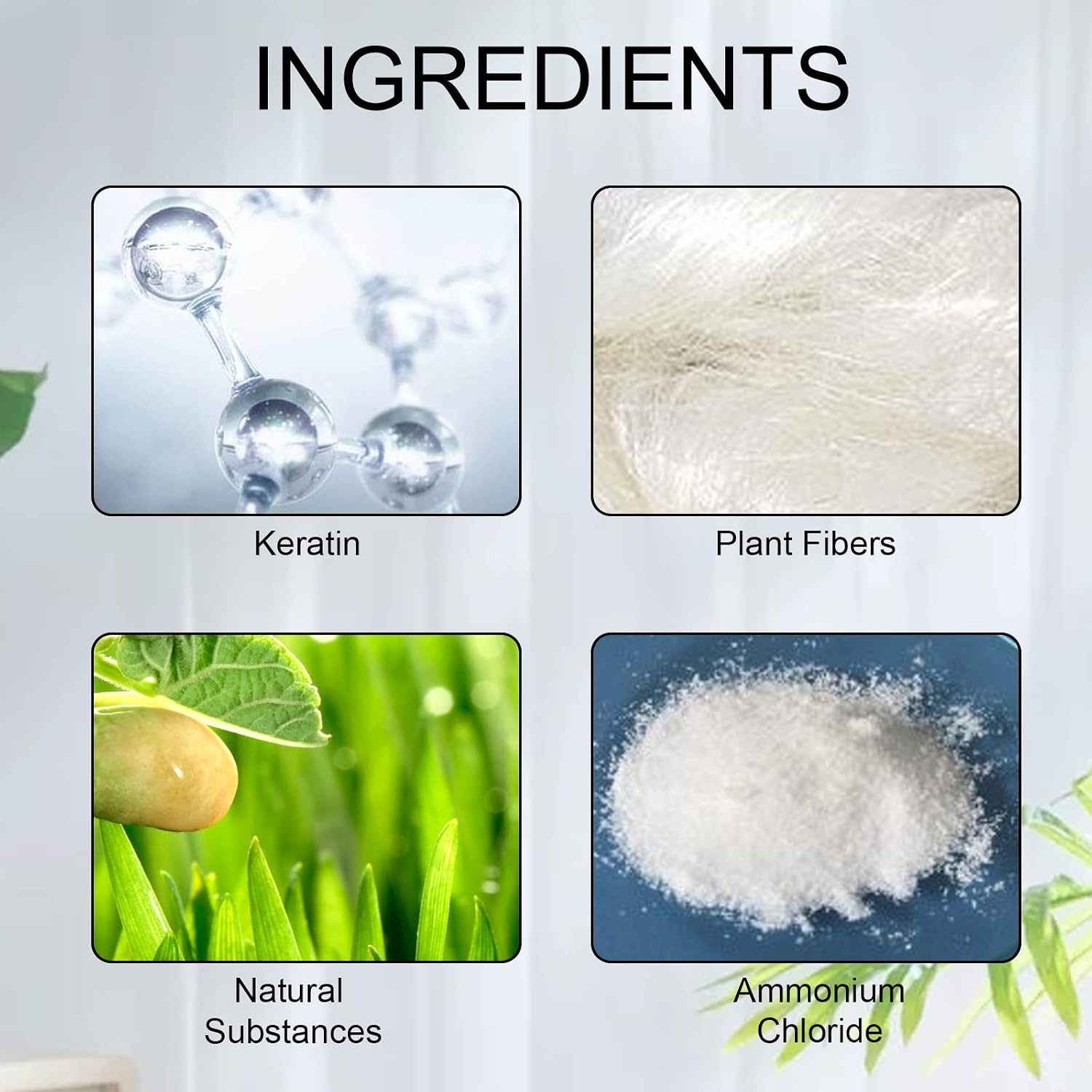 Thumbnail 6 de Fibre di costruzione dei capelli alla cheratina, polvere professionale 100G – Marrone scuro