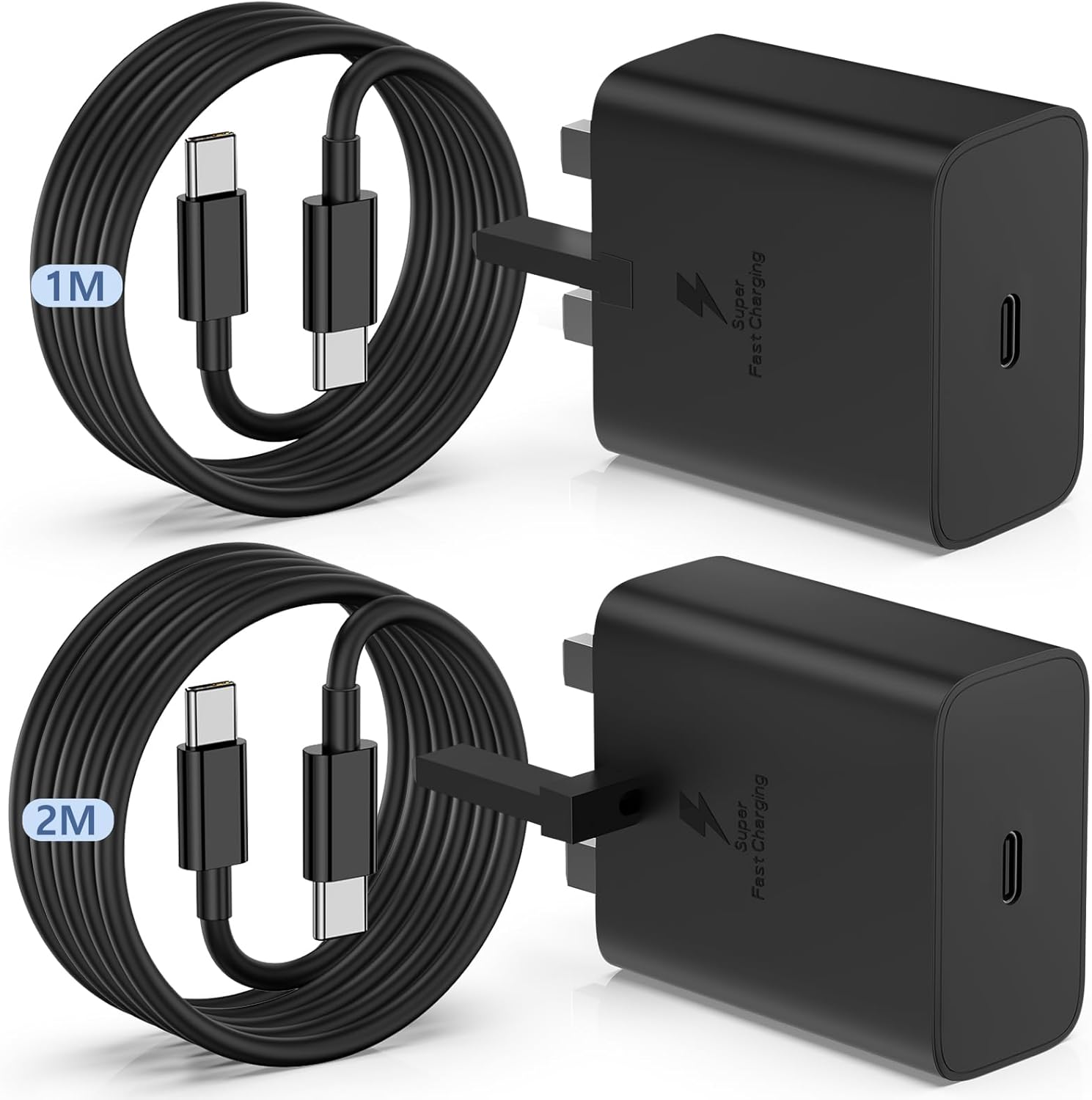 Detalle de Samsung Galaxy S25 45W fast charger pack