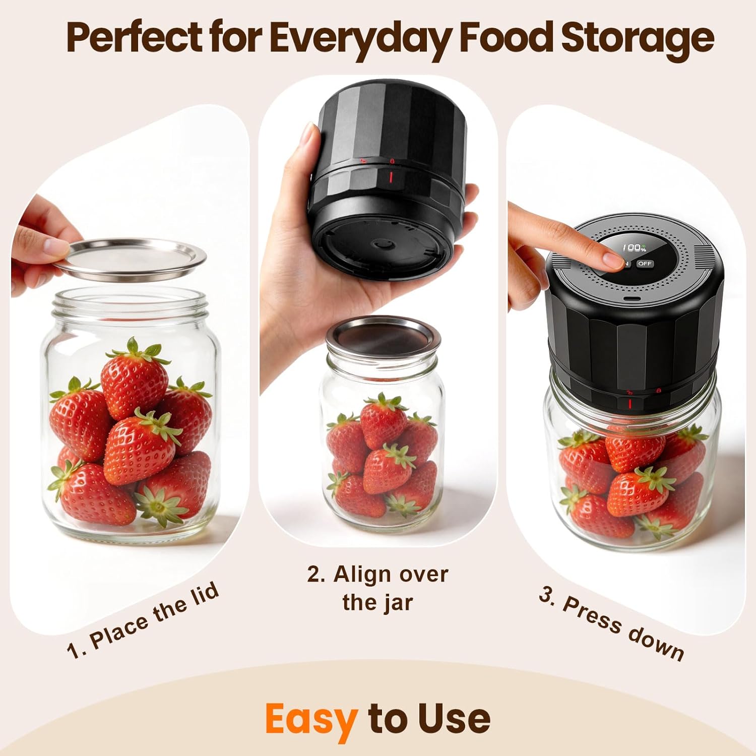 Thumbnail 5 de M11 Electric Mason Jar Vacuum Sealer 5-hour 🥫