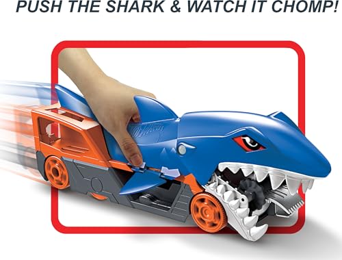 Detalle de Hot Wheels Trasportatore Squalo Divoratore 1:64 – carico, giostra di divertimento e ordine per i veicoli Hot Wheels