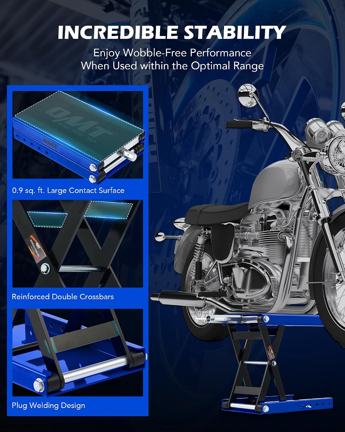 Thumbnail 2 de Orion Motor Tech Motorcycle Lift 1100 lb 🏍
