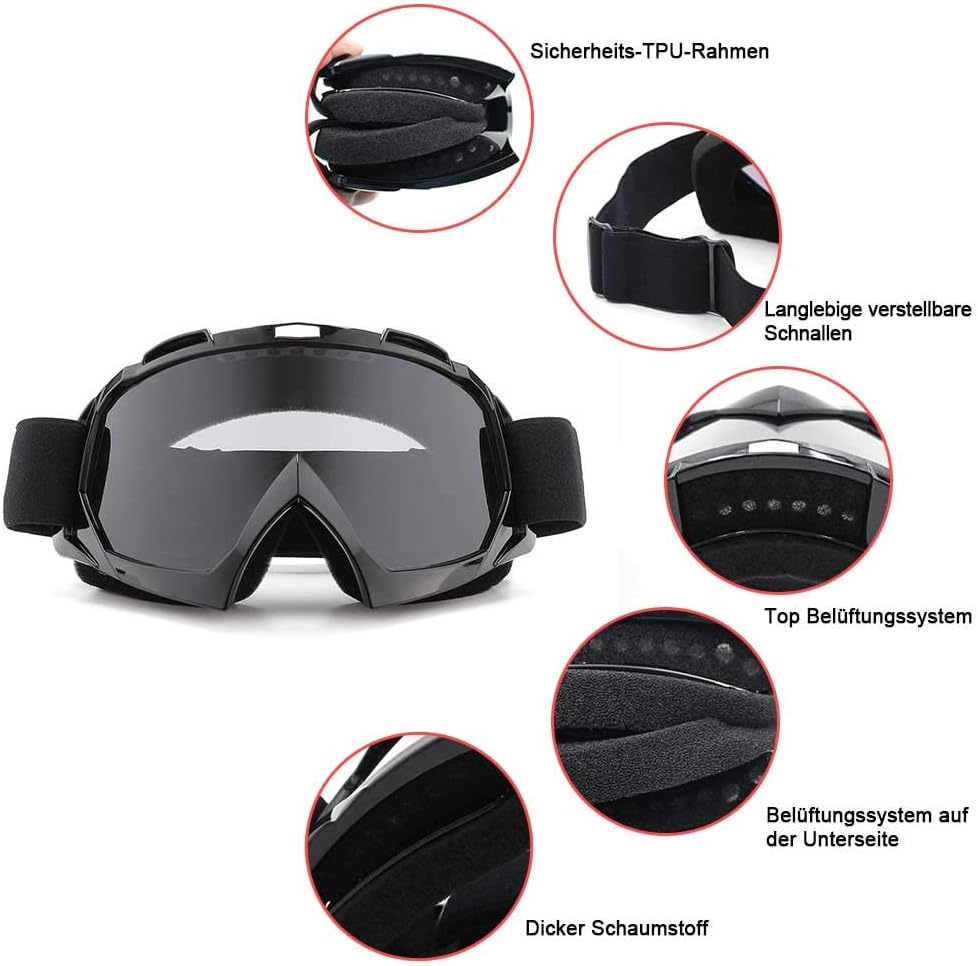Detalle 2 de SPOSUNE Motorradbrille MX Off Road mit 129 g