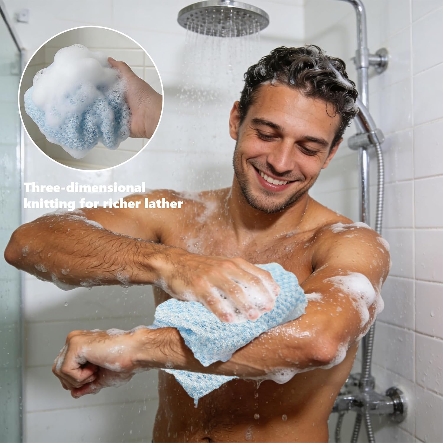Detalle 2 de DALAETUS Japanese exfoliating towel 100 cm