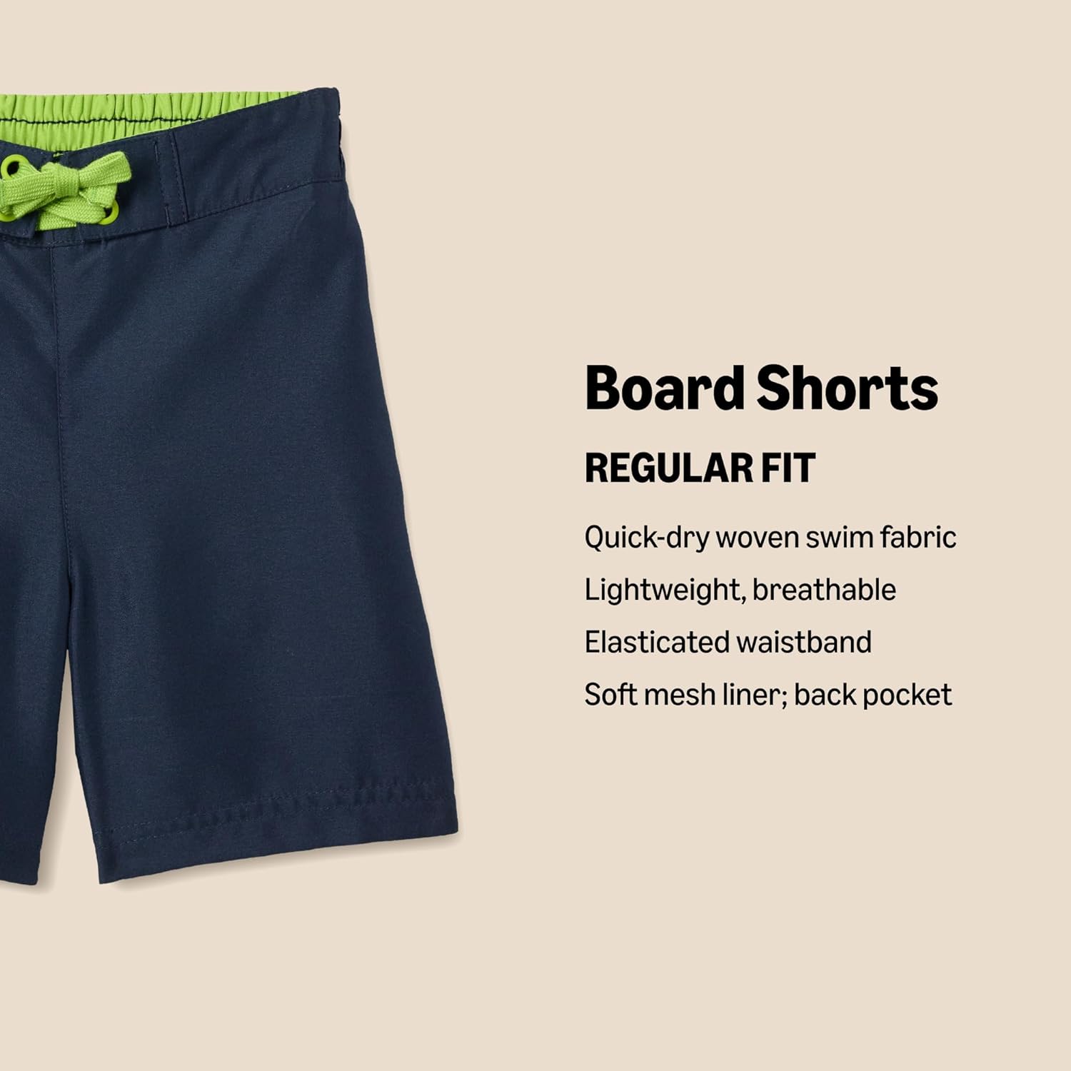 Thumbnail 1 de Amazon Essentials Boy’s Quick-Dry Swim Board Shorts (Regular Fit)