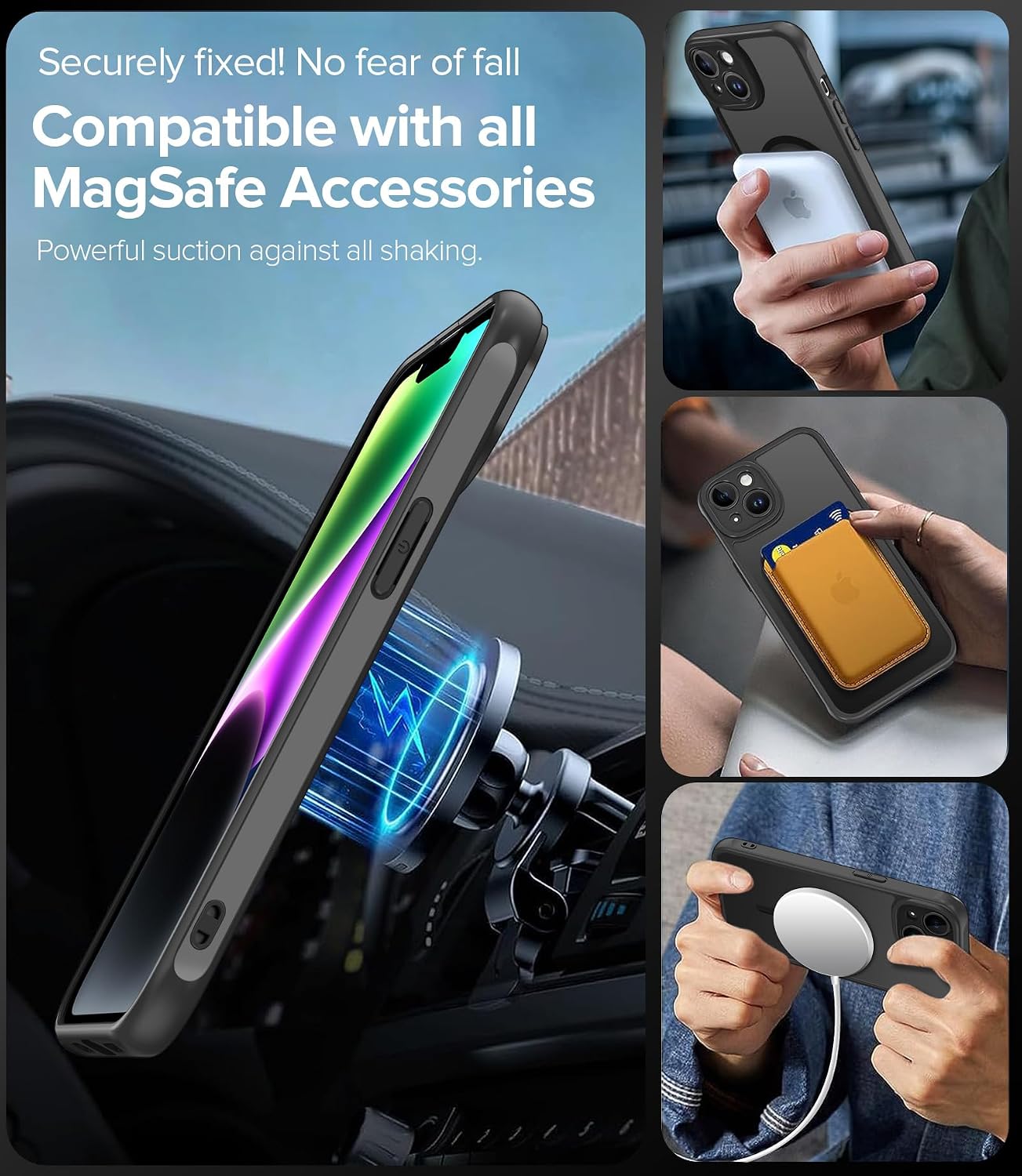 Thumbnail 2 de iVoler Cover Magnetica per iPhone 14 5G con Vetro Temperato – Custodia traslucida opaca, MagSafe e protezione completa