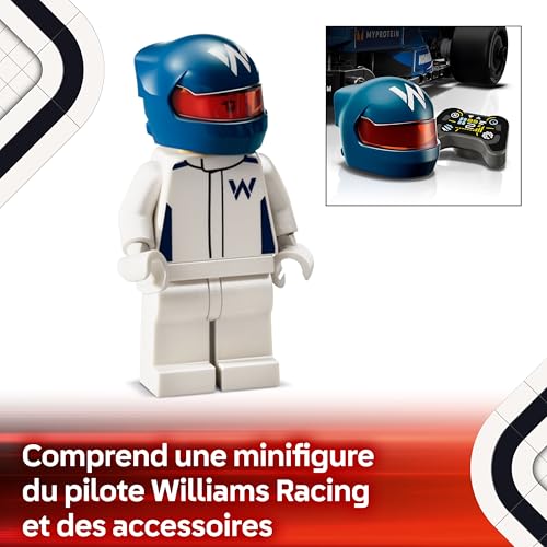 Detalle de LEGO Speed Champions Voiture F1 Williams Racing FW46 (77249) – Maquette LEGO pour enfants dès 10 ans