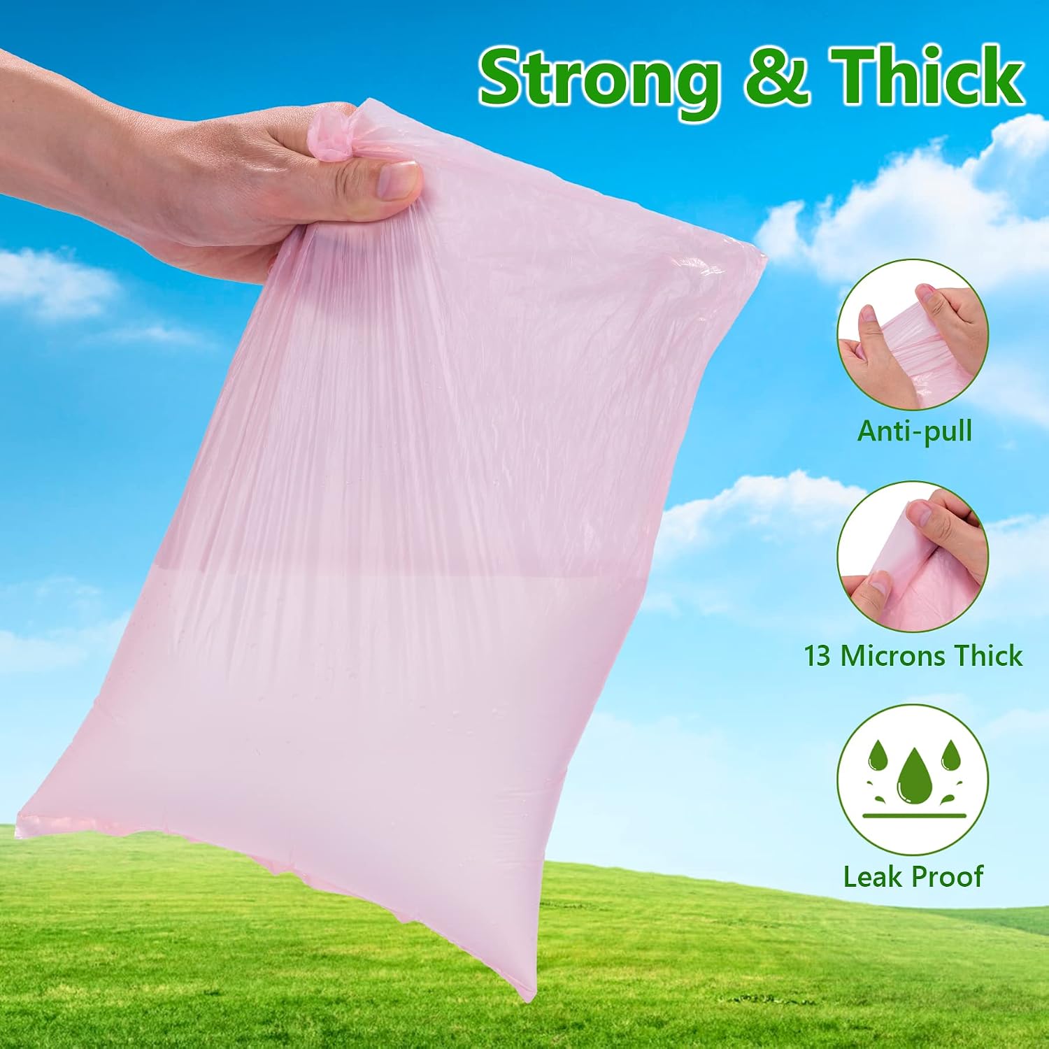 Detalle 2 de Nineaccy Biodegradable Dog Poo Bags 300 pack 🐕