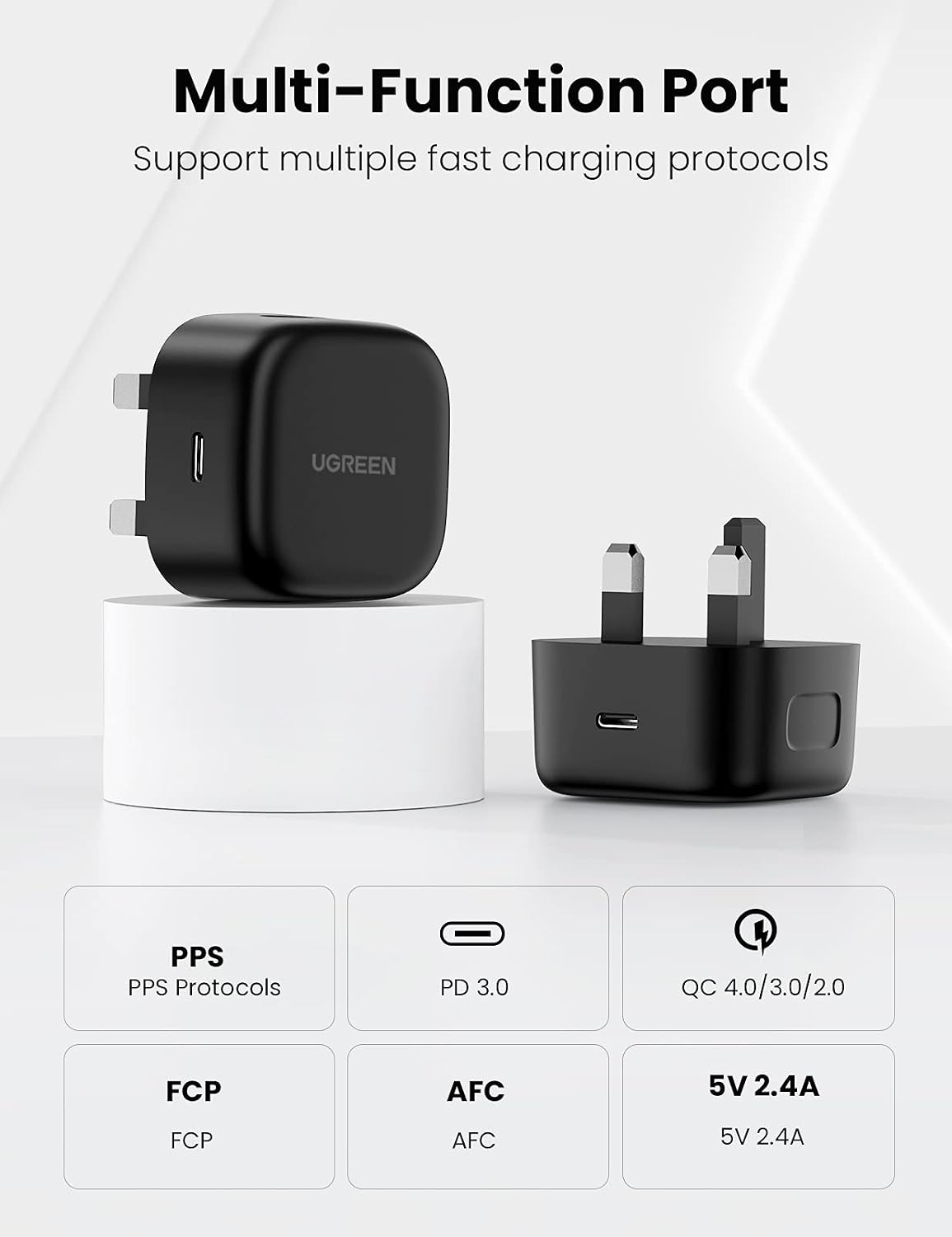Thumbnail 6 de UGREEN 25W USB-C Charger with 2m Cable — Super Fast PD Charger