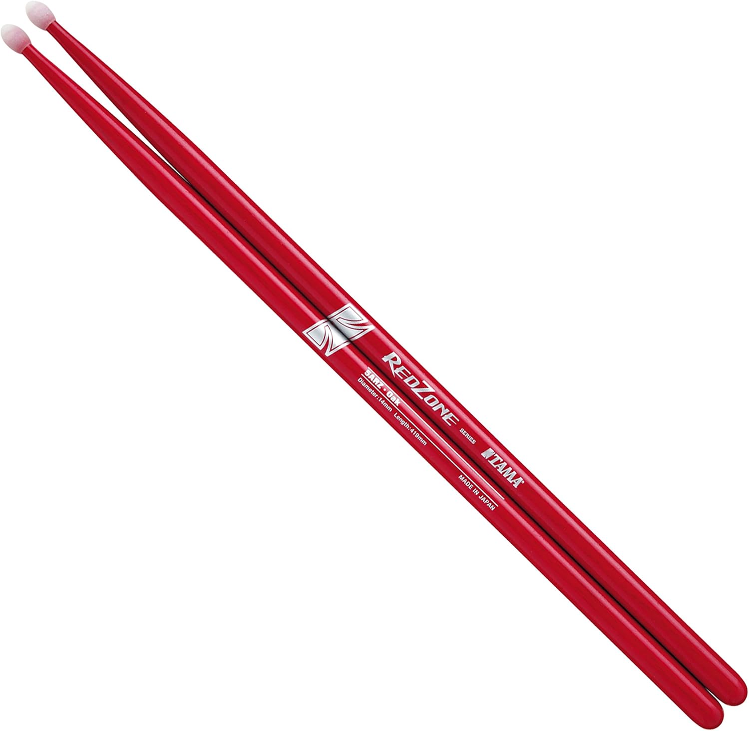 Detalle de TAMA Redzone O5ARZ trumstockar i japansk ek med nylonspets, 419 mm