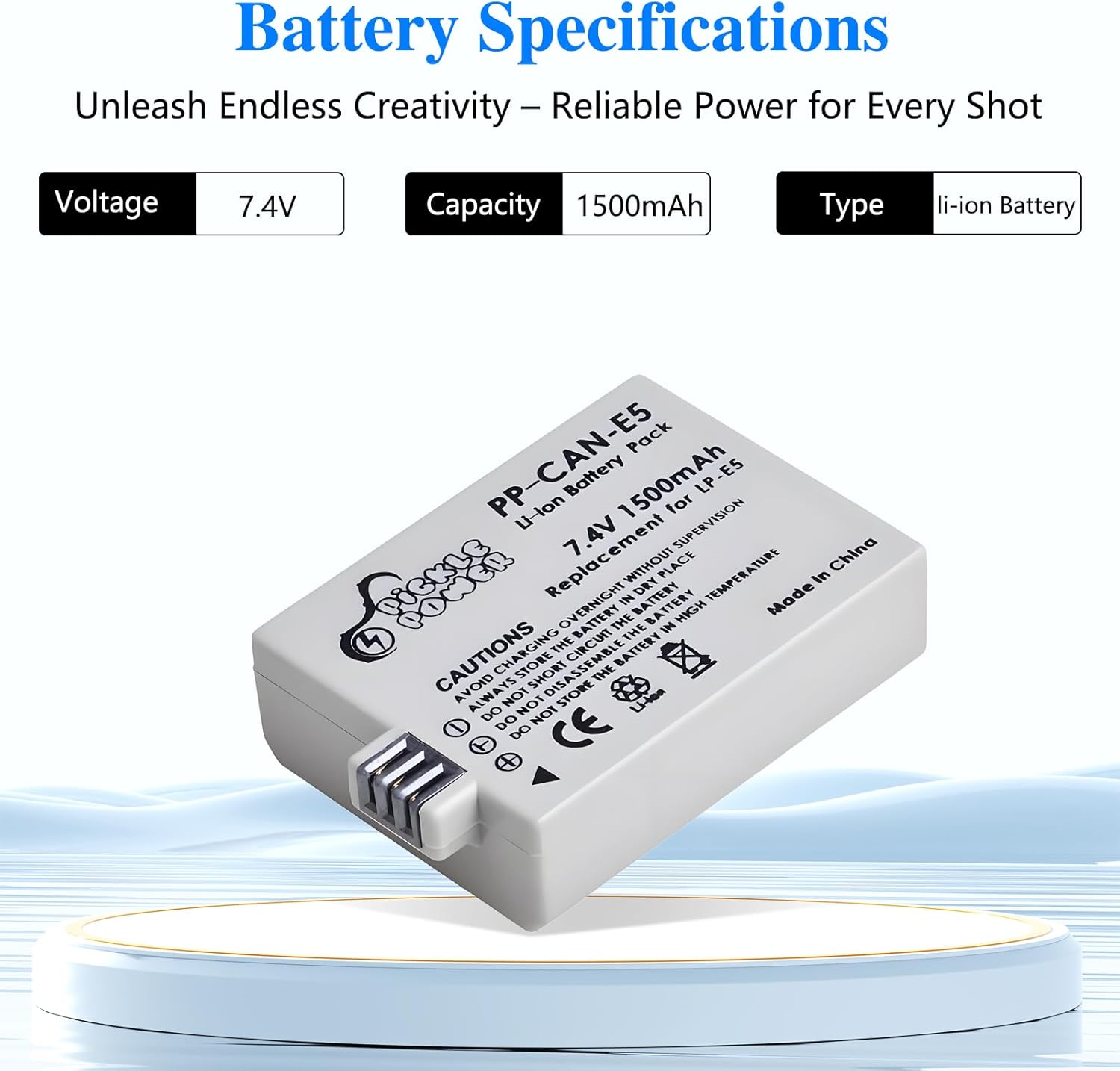 Thumbnail 1 de Pickle Power LP-E5 Battery and Charger Pack for Canon EOS Cameras (2 Batteries)