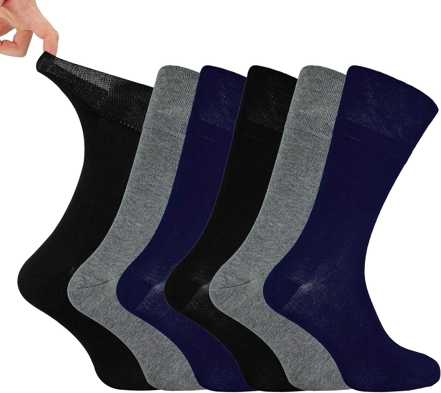 Detalle de IOMI Footnurse Mens diabetic socks 6 pairs