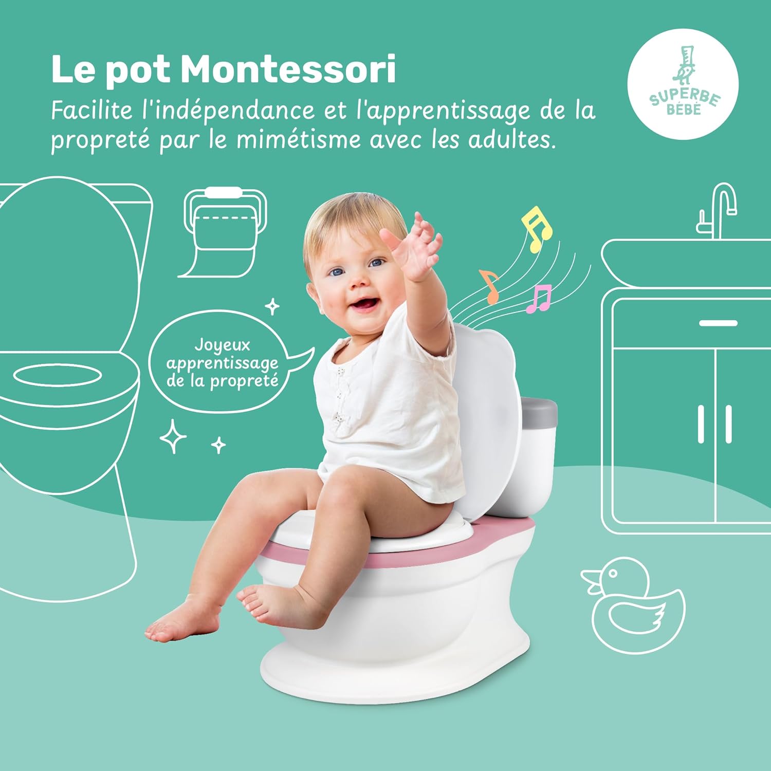 Thumbnail 6 de Pot Bébé Toilette Musical Pour Apprentissage De La Propreté – concrètement pratique et ludique