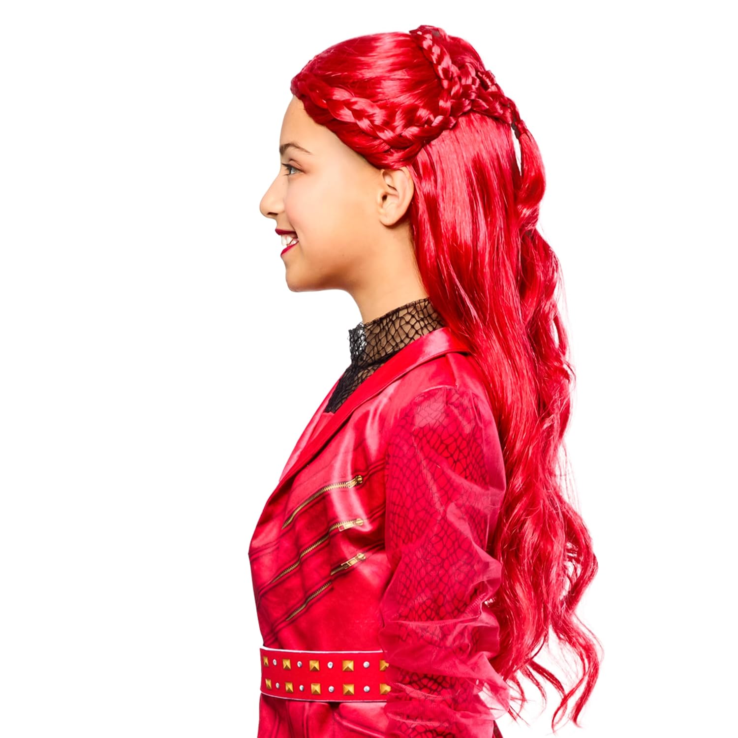 Detalle de Party City AM0031 Disney Descendants Wicked Wonderland Red Wig, One Size