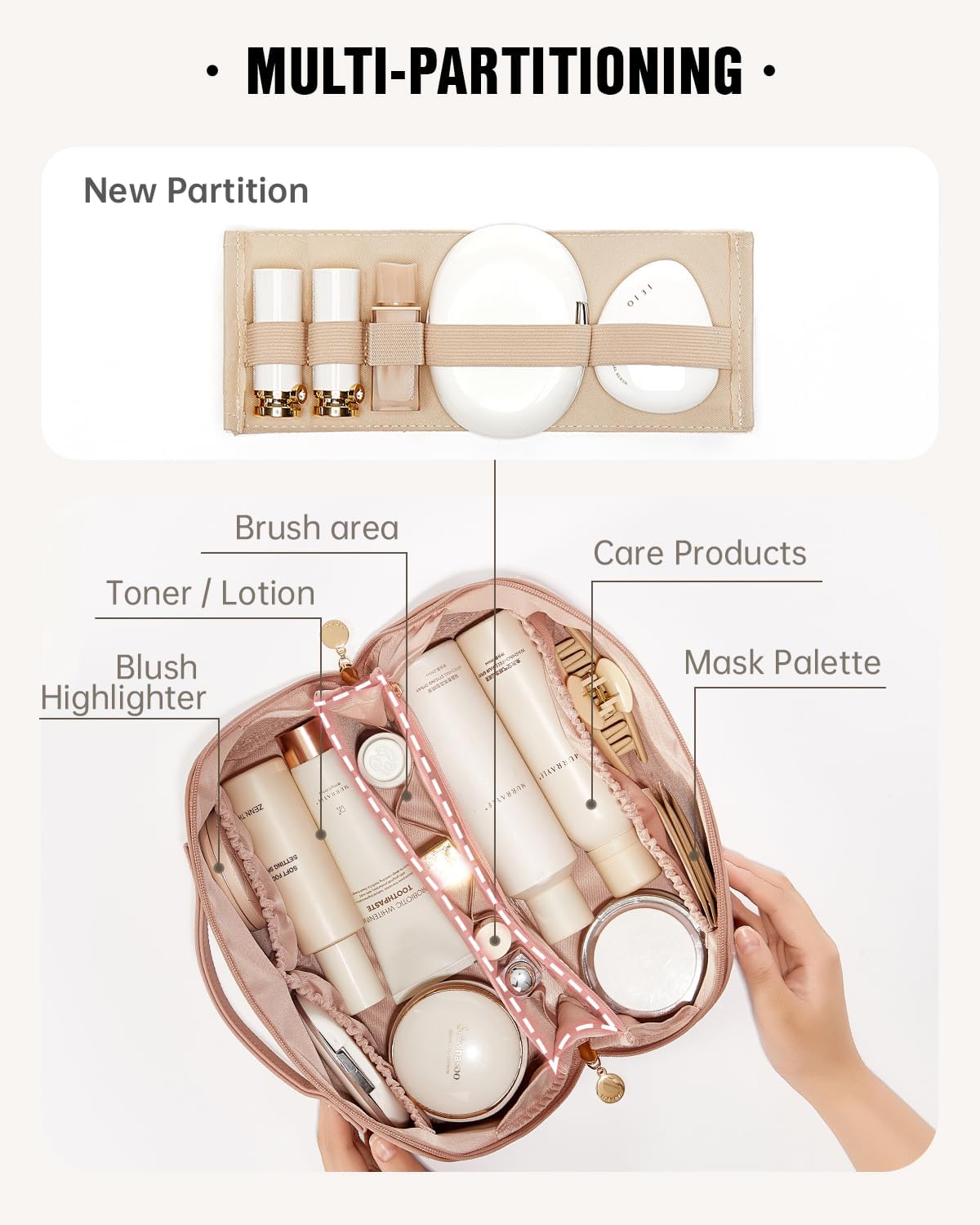 Thumbnail 1 de EACHY Travel Makeup Bag 10.23-inch