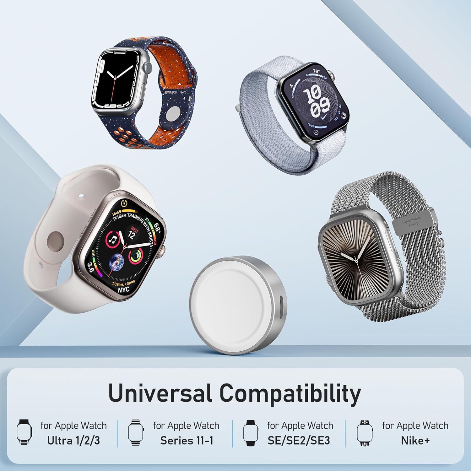 Thumbnail 6 de Elebase for Apple Watch 11 Charger (5W) – USB-C magnetic wireless charging adapter