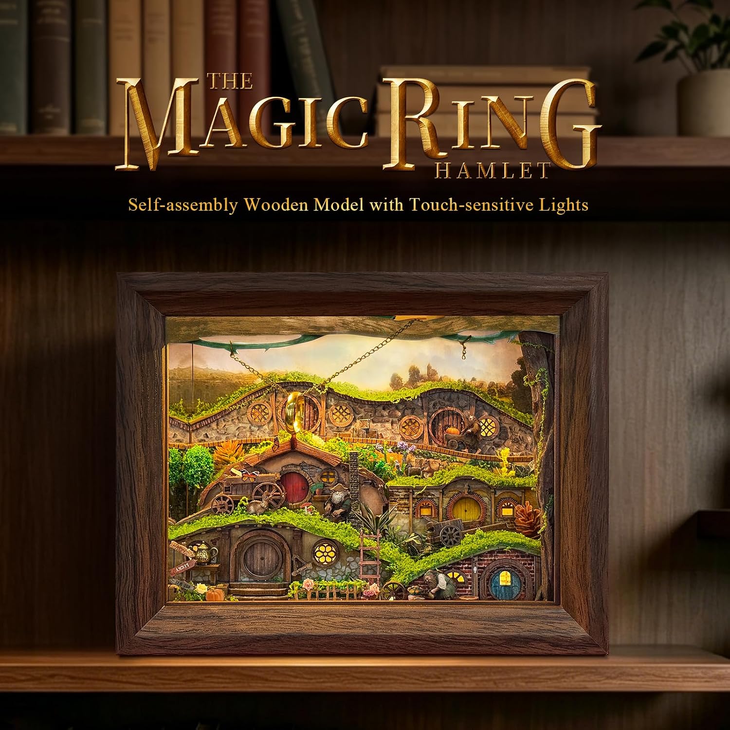 Detalle de LORENOOK The Magic Ring Hamlet DIY Miniature House Shadow Box Kit