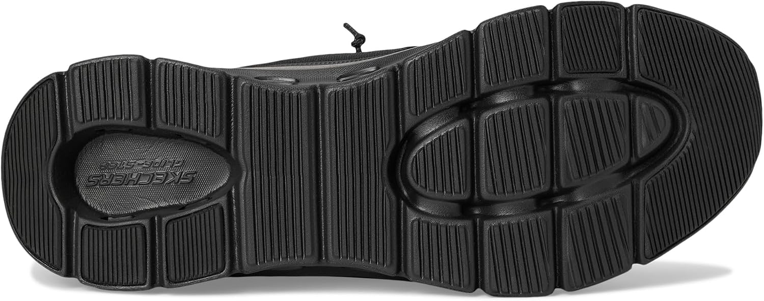 Detalle de Skechers Herren Glide-Step Pro Turnschuhe – Black Mesh/Hotmelt, 43 EU