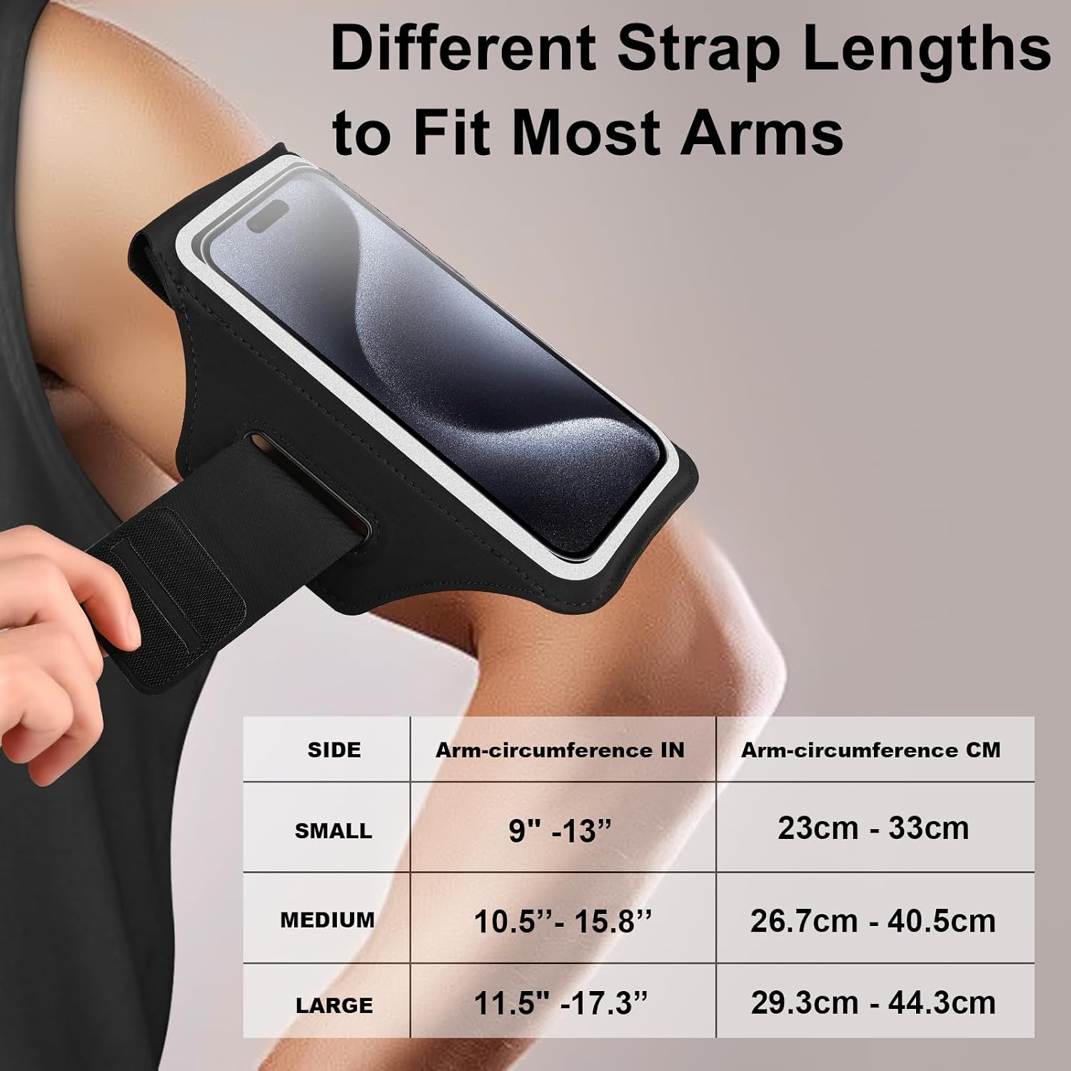 Thumbnail 4 de HAISSKY Running Armband for Phones up to 6.9 Inches