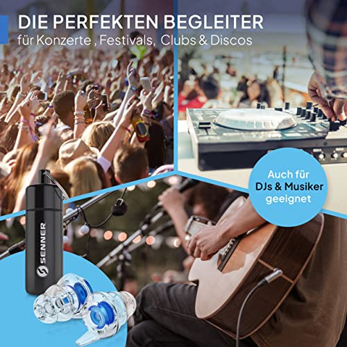Detalle de Senner MusicPro Gehörschutz Ohrstöpsel – Hi‑Fi-Dämmung für Konzerte & Festivals