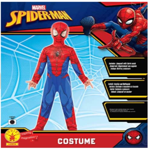 Detalle 1 de Rubie's Spider-Man Classico, costume Marvel con tuta stampata per bambini