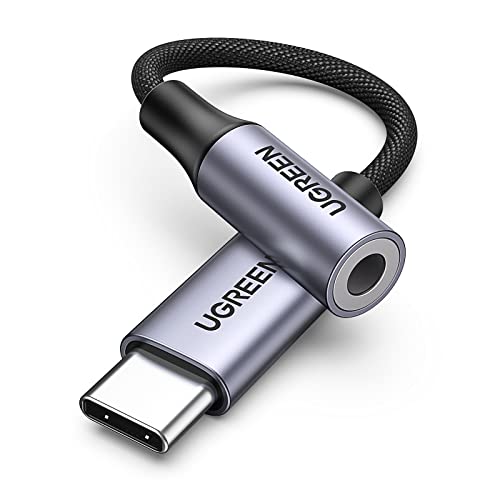 Detalle de UGREEN Adaptador USB-C a Jack 3.5mm DAC con Chip Auriculares – Compatibilidad ampliada