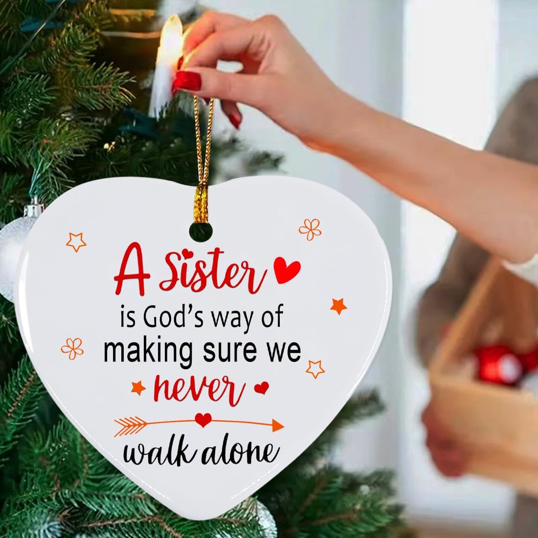 Thumbnail 4 de Sister Christmas Ornament 2025 for Sisters