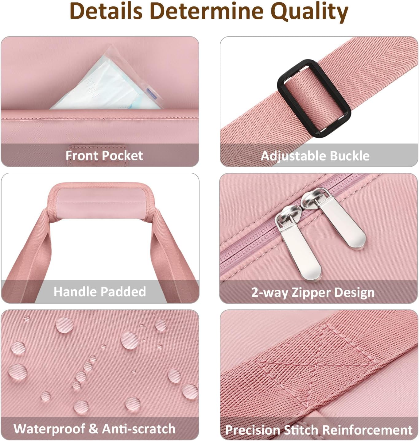 Thumbnail 3 de Capolo Expandable Travel Duffle Bags Weekender Overnight Bags with Waterproof Toiletry Bag