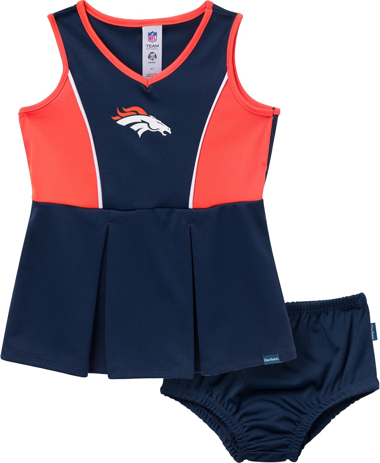 Thumbnail 6 de Gerber NFL Baby-Girls Chicago Bears Cheerleader Dress & Bloomer Set