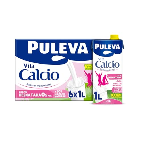 Detalle de Puleva Calcio Leche Desnatada Pack 6 x 1Lt