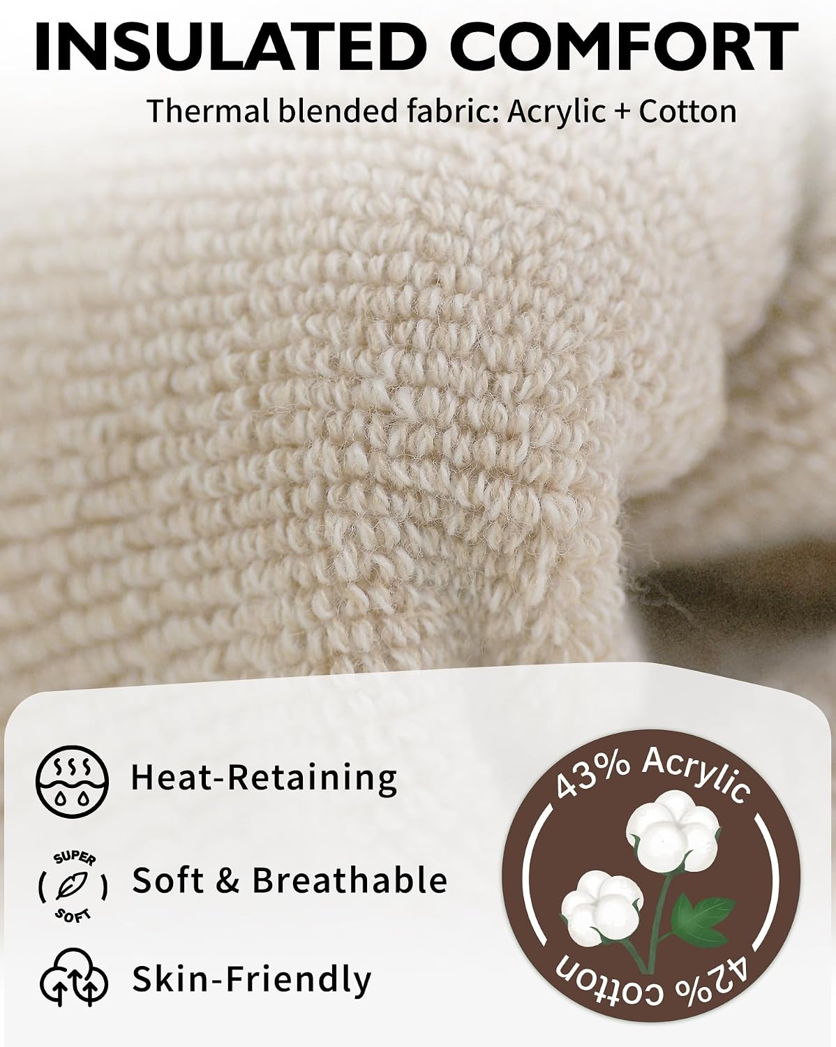 Thumbnail 4 de CLOSEMATE Women's Boot Socks, Acrylic Blend