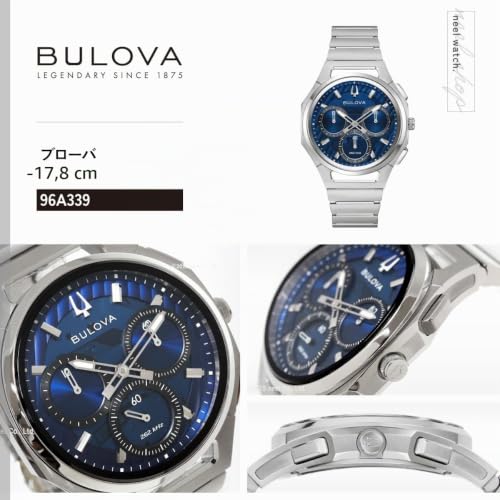 Detalle de Bulova Curv NR20-Y1D 96A339: Orologio da uomo in acciaio inossidabile