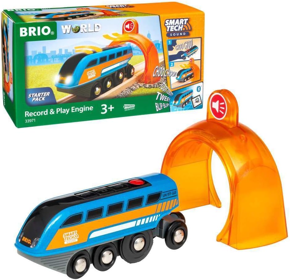 Detalle de BRIO World Locomotiva Parlante Smart Tech Sound – Set in legno per bambini 3+