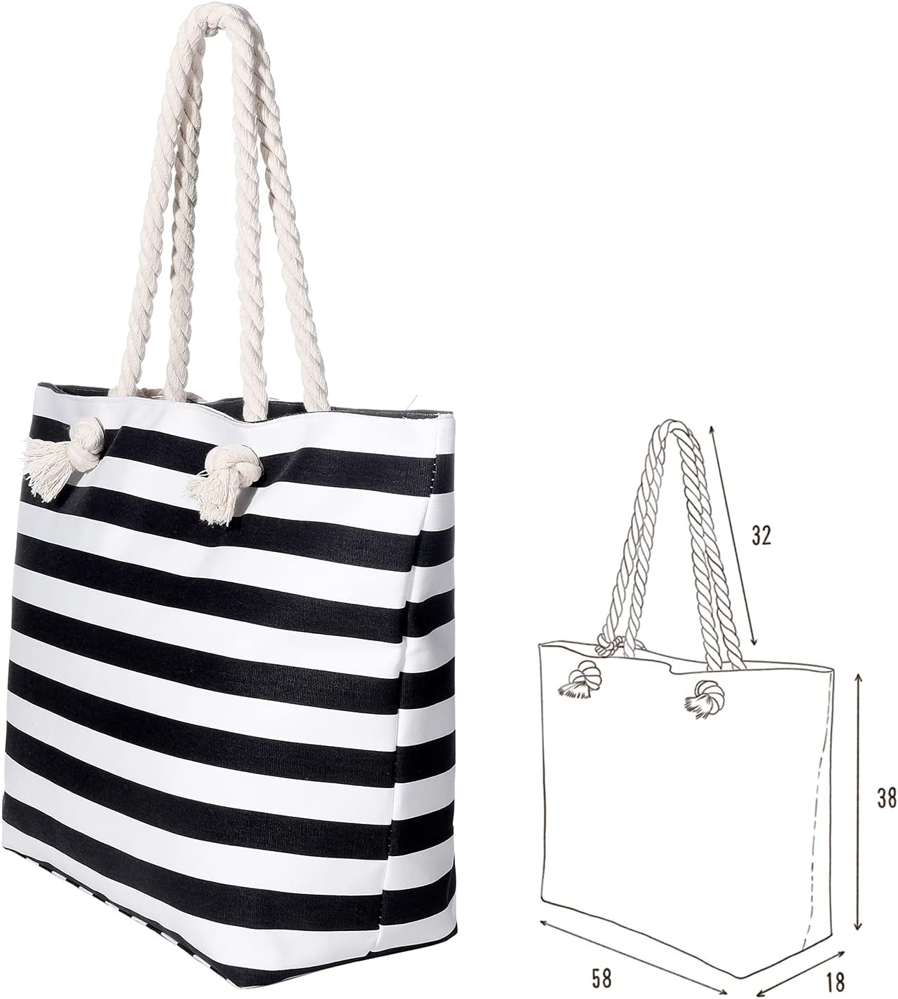 Thumbnail 3 de Borsa da spiaggia MASADA 58x38x18 cm