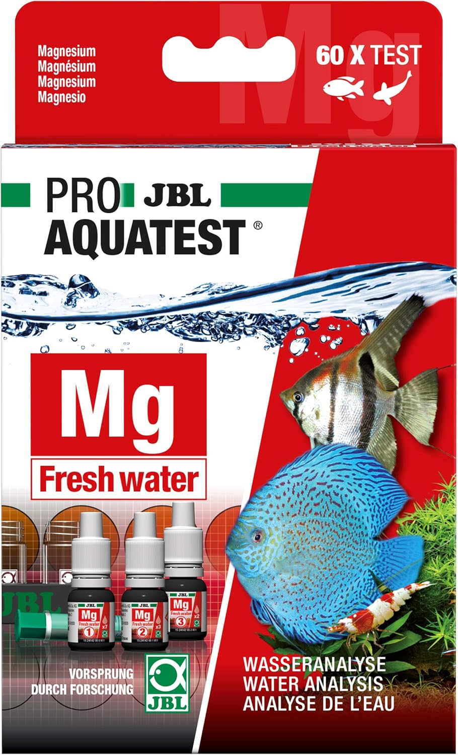 Detalle 2 de JBL Wassertest-Set ProAquaTest Mg Fresh Water – Präzise Magnesiummessung für Süßwasser-Aquarien