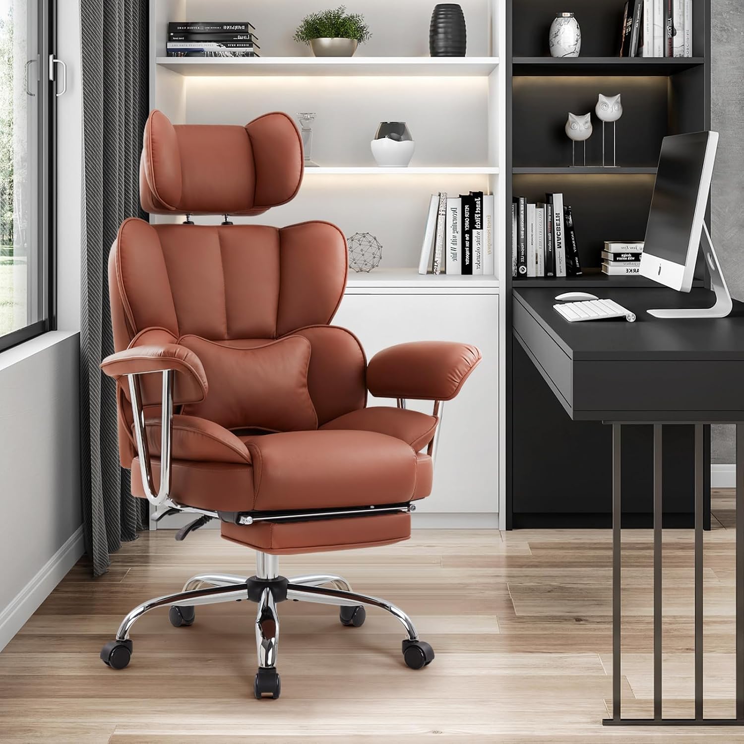 Thumbnail 1 de IWMH Bürostuhl Ergonomischer mit Fußstütze