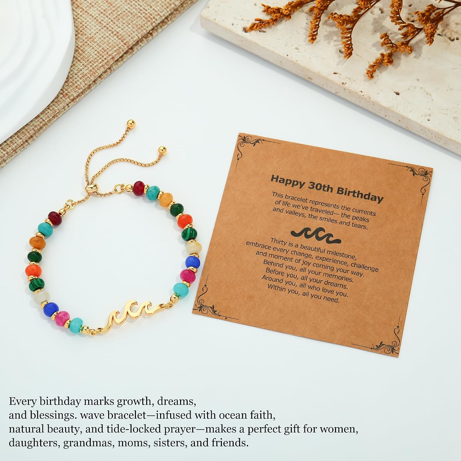 Detalle 1 de DIFTIDDY Wave Bracelet, Gold-Plated Copper
