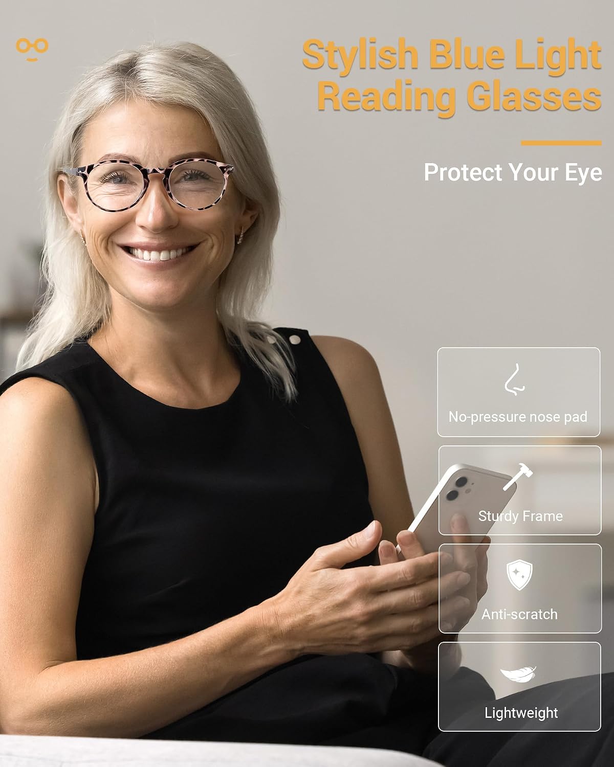Detalle de JOLISU Reading Glasses, 2.0