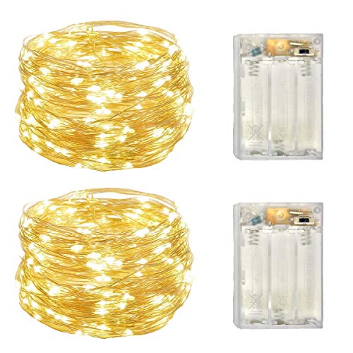Detalle de Everfit Lighting 2 30 LED Strips, 50 Lights, 18-ft Silver Wire ⚡