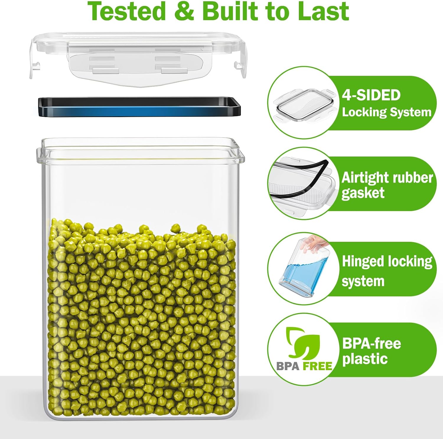 Detalle de PurKeep Food Storage Containers, 24-Pack