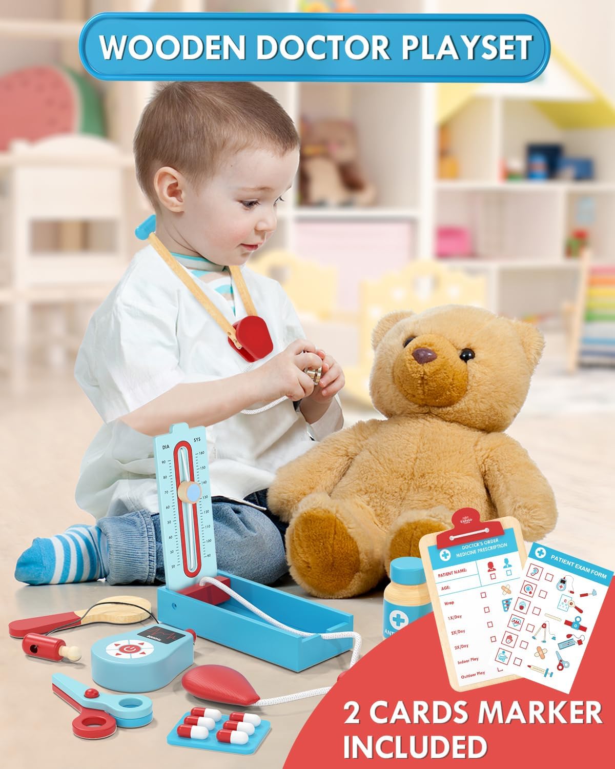 Detalle 2 de Lehoo Castle Doctors Set for Kids 23pc