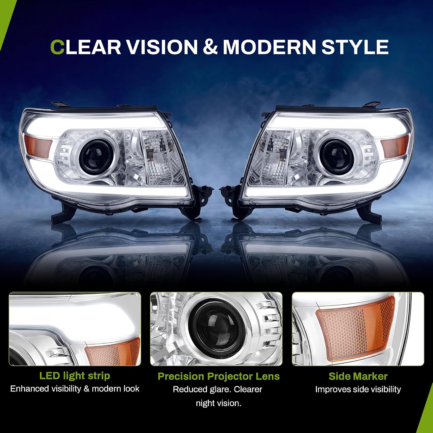 Detalle de AUTOSAVER88 Projector Headlights for Tacoma