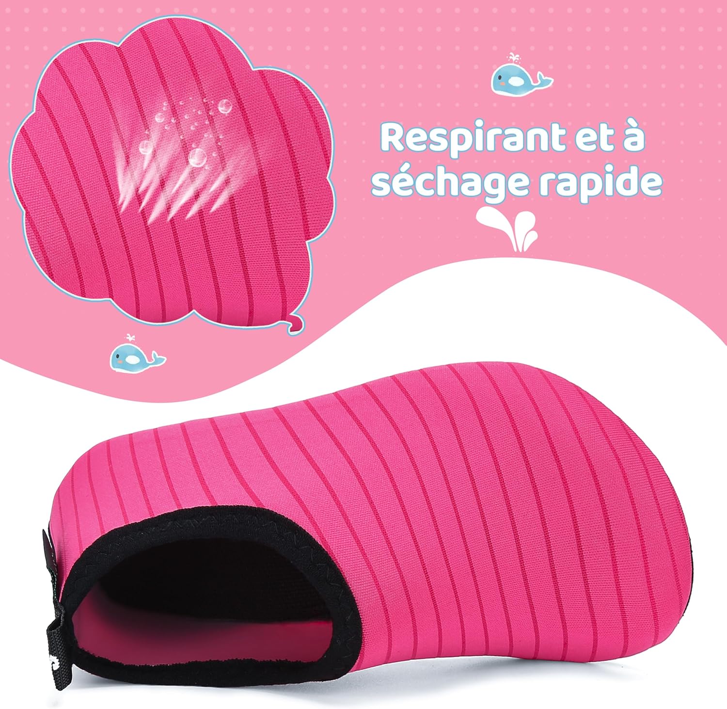 Thumbnail 2 de SAGUARO Chaussures d'eau pour enfants — Plage, Piscine et Natation, Néoprène et Caoutchouc, tailles EU 20‑37