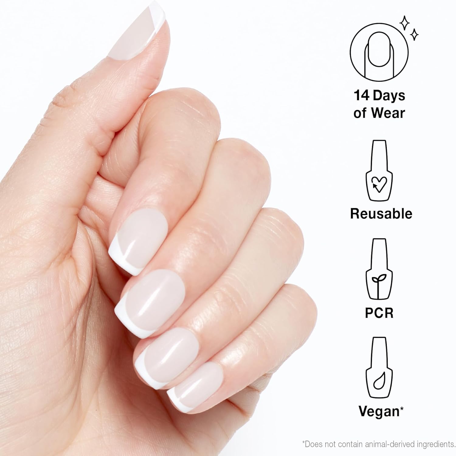 Thumbnail 3 de OPI xPRESS/On Press On Nails – French Tip & Pattern Designs (Long & Short, Round & Oval) with Nail Glue – 30 pcs